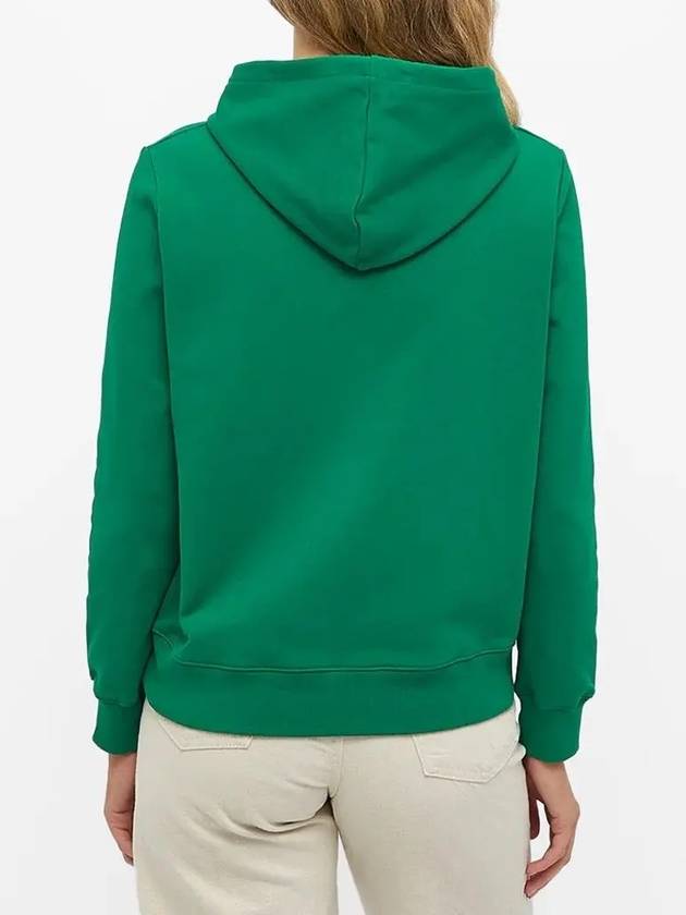 logo embroidered pocket hooded top green - A.P.C. - BALAAN 4