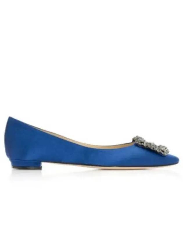 Hangisi Satin Flats Blue - MANOLO BLAHNIK - BALAAN 2