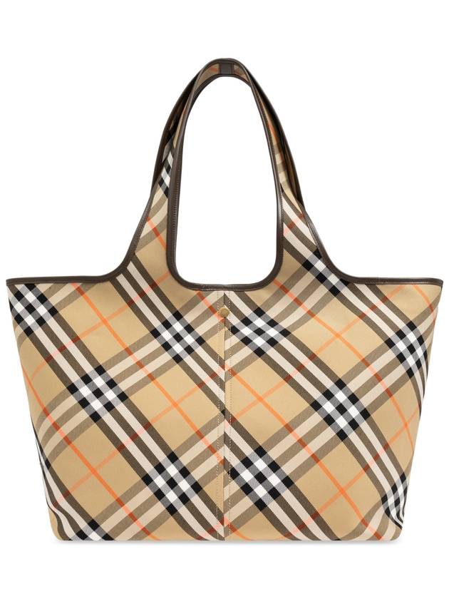 Check Medium Tote Bag Sand - BURBERRY - BALAAN 4