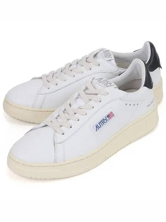 Dallas Vintage Leather Low Top Sneakers White - AUTRY - BALAAN.