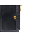 575879 Matelasse gold logo black leather card holder bi fold wallet - SAINT LAURENT - BALAAN 8