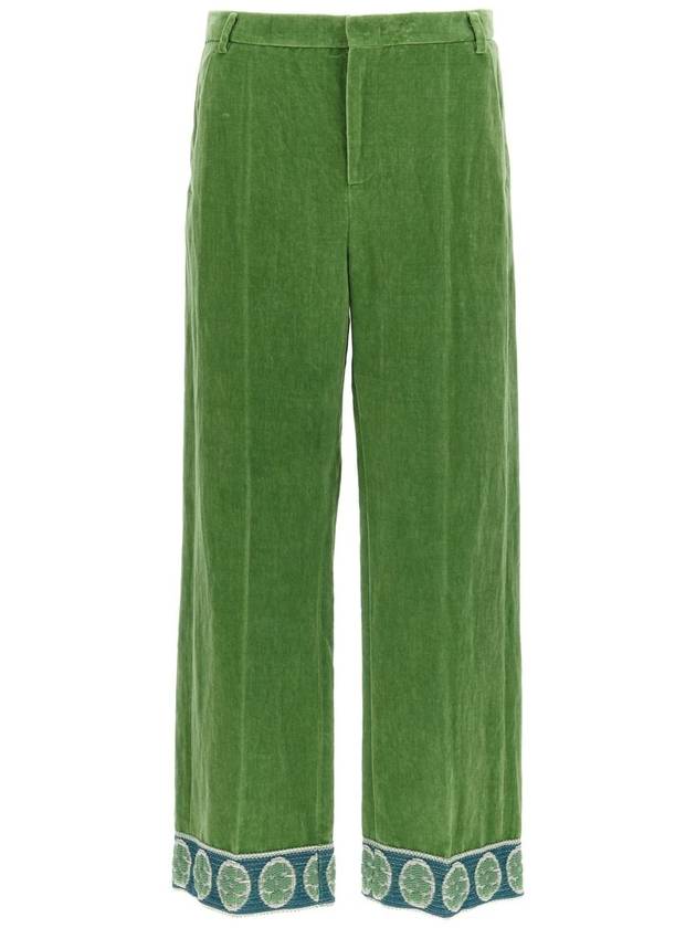 Valentino Garavani Valentino Garavani Velvet Trousers - VALENTINO - BALAAN 1