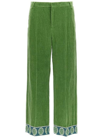 Valentino Garavani Valentino Garavani Velvet Trousers - VALENTINO - BALAAN 1