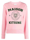 Women's Varsity Comfort Sweatshirt Pink - MAISON KITSUNE - BALAAN 4