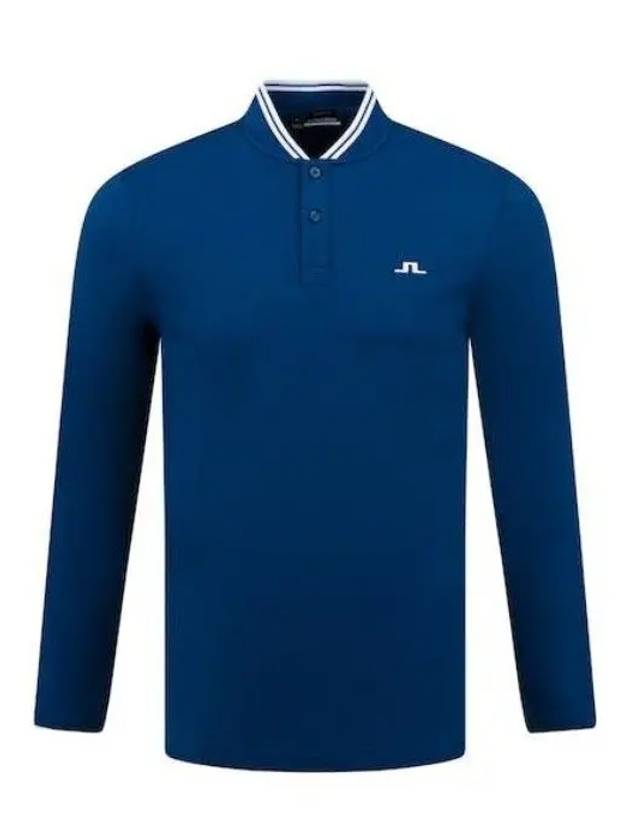 Tyson Golf Collar Long Sleeve T-Shirt Navy - J.LINDEBERG - BALAAN 3