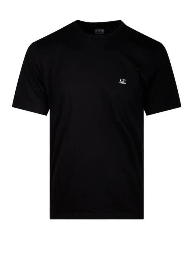 30/1 Jersey Goggle Short Sleeve T-Shirt Black - CP COMPANY - BALAAN 1