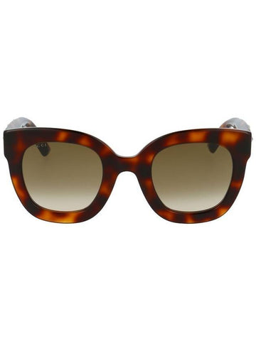 Eyewear Oversized Square Sunglasses Havana - GUCCI - BALAAN 1