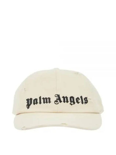 Logo Ball Cap Ivory - PALM ANGELS - BALAAN 2