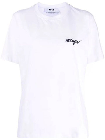 chest logo crew neck t-shirt - MSGM - BALAAN 1