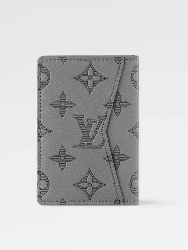 Pocket Organizer Monogram Shadow Card Wallet Grey - LOUIS VUITTON - BALAAN 6