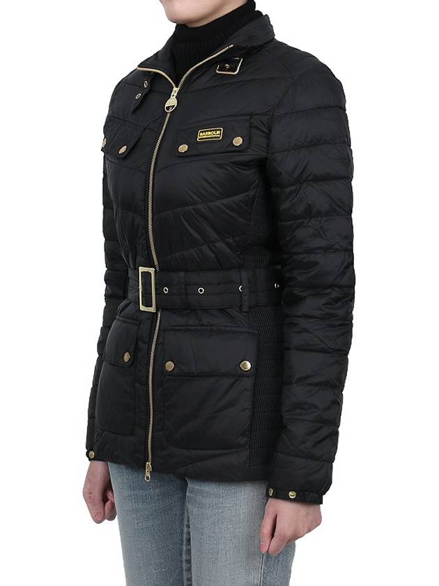 Women's International Glynn Quilted Zip-Up Jacket Black - BARBOUR - 5