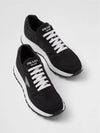 Prax 1 Re-Nylon Low Top Sneakers Black - PRADA - BALAAN 4