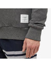 4 Bar Stripe Open Raschel Stitch Sweatshirt Grey - THOM BROWNE - BALAAN 4