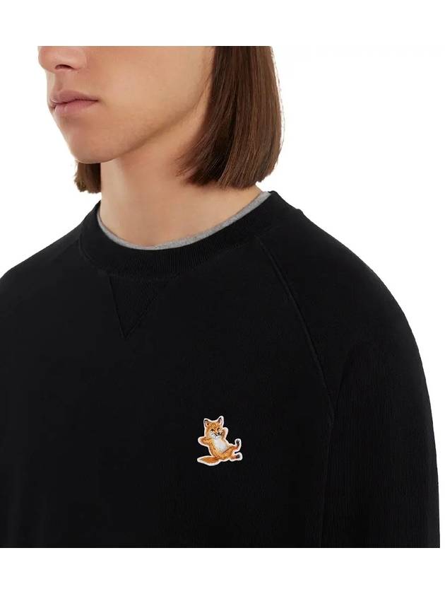 Chillax Fox Patch Classic Sweatshirt Black - MAISON KITSUNE - BALAAN 6