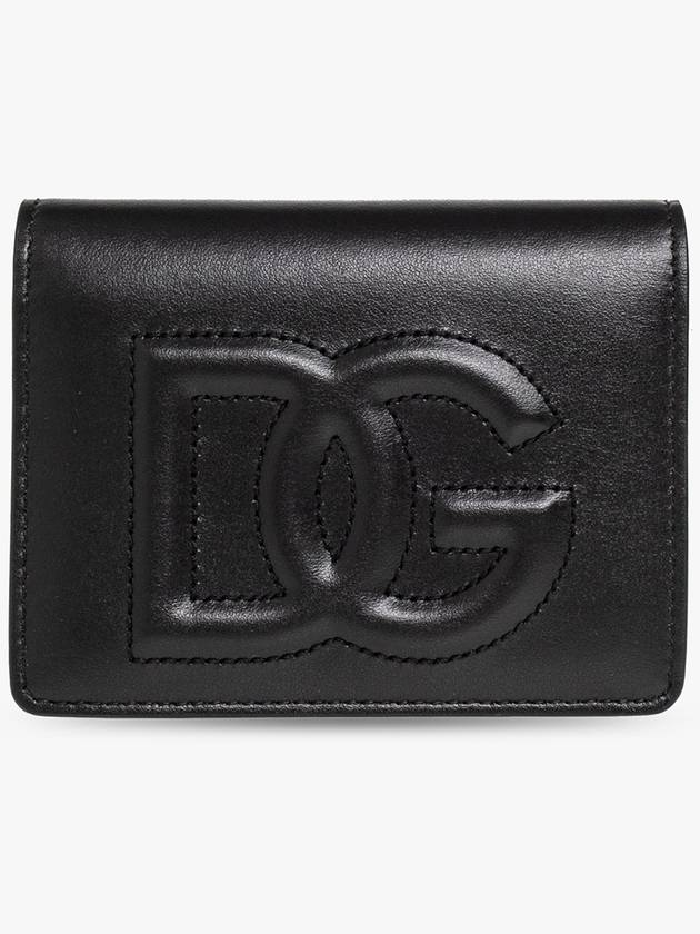 DG logo leather halfwallet black - DOLCE&GABBANA - BALAAN 2