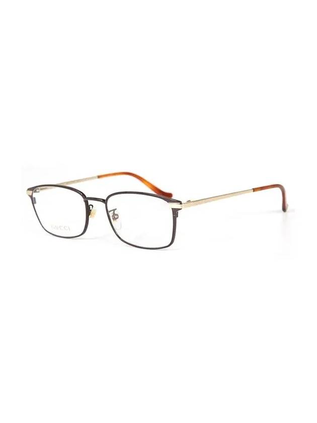 Eyewear Square Metal Eyeglasses Black - GUCCI - BALAAN 4