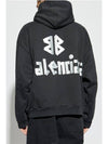 hooded sweatshirt 744441TQVQ9 1073 BLACK - BALENCIAGA - BALAAN 3