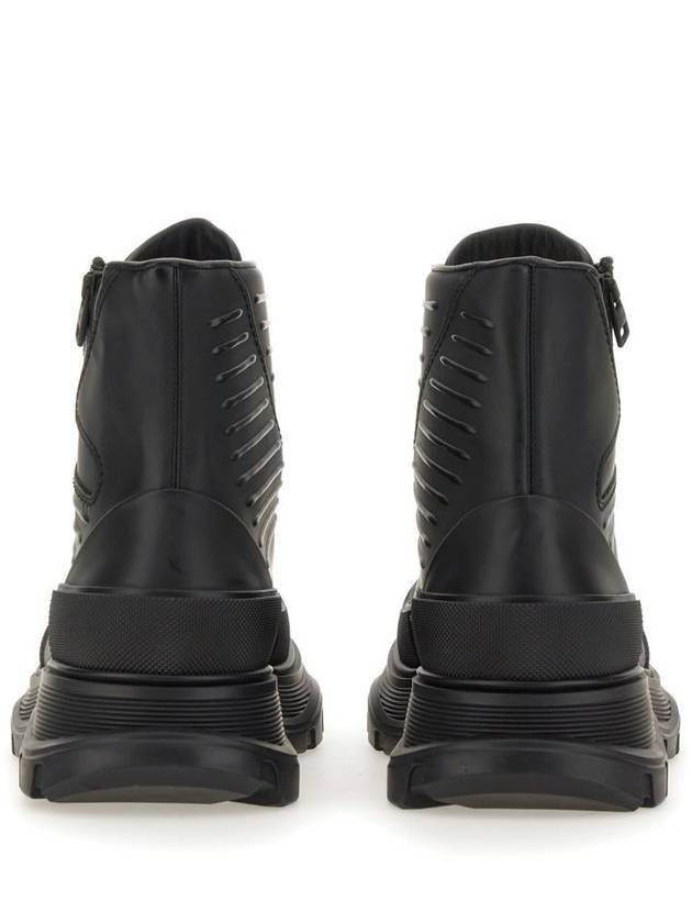 Tread Slick Moto Ankle Boots Black - ALEXANDER MCQUEEN - BALAAN 4