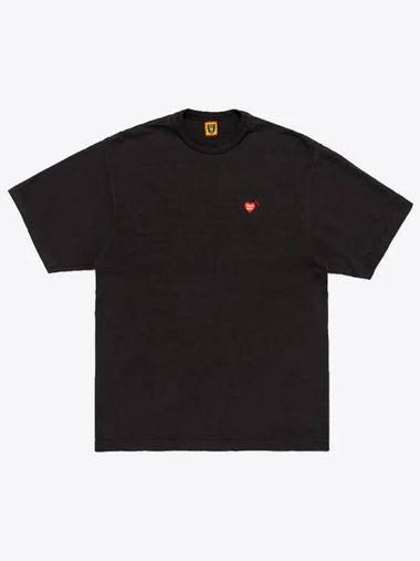 Heart badge short sleeve t shirt black HM28CS030 - HUMAN MADE - BALAAN 1