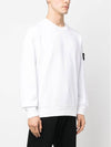 Wappen Patch Crew Neck Sweatshirt White - STONE ISLAND - BALAAN 3