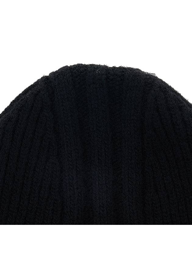 Logo Knit Beanie Black - Y-3 - BALAAN 8