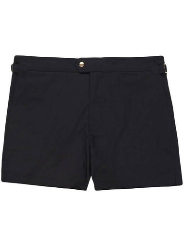 Men's Classic Fit Nylon Swim Shorts Black - TOM FORD - BALAAN 1