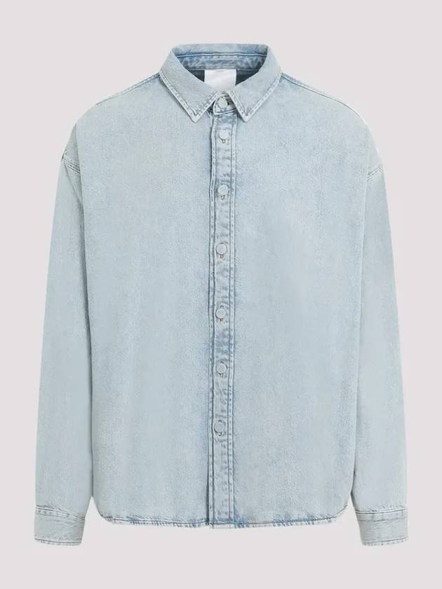 Denim Button Up Long Sleeve Shirt Blue - ACNE STUDIOS - BALAAN 2