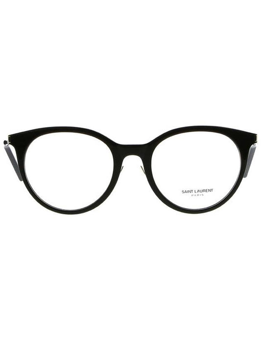Eyewear Round Acetate Glasses Black - SAINT LAURENT - BALAAN 1