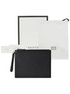 GG Micro Ssima Strap Clutch Bag Black - GUCCI - BALAAN 5