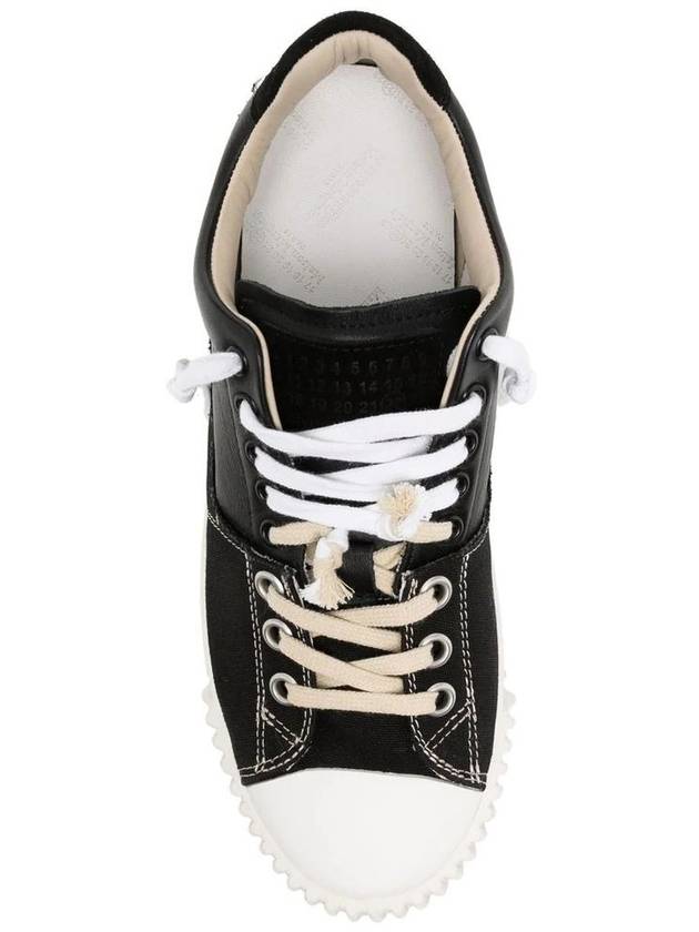 New Evolution Leather Low Top Sneakers Black - MAISON MARGIELA - BALAAN 5