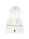 Grenoble Pom Wool Beanie 3B00006 M4487 034 - MONCLER - BALAAN 1