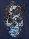 skull tshirt navy - ALEXANDER MCQUEEN - BALAAN 4