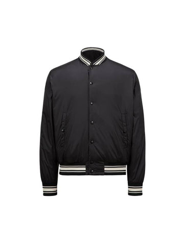 Bouchet Reversible Down Bomber Jacket Black - MONCLER - BALAAN 1