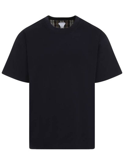 Reversible Cotton Short Sleeve T-Shirt Navy - BOTTEGA VENETA - BALAAN 2