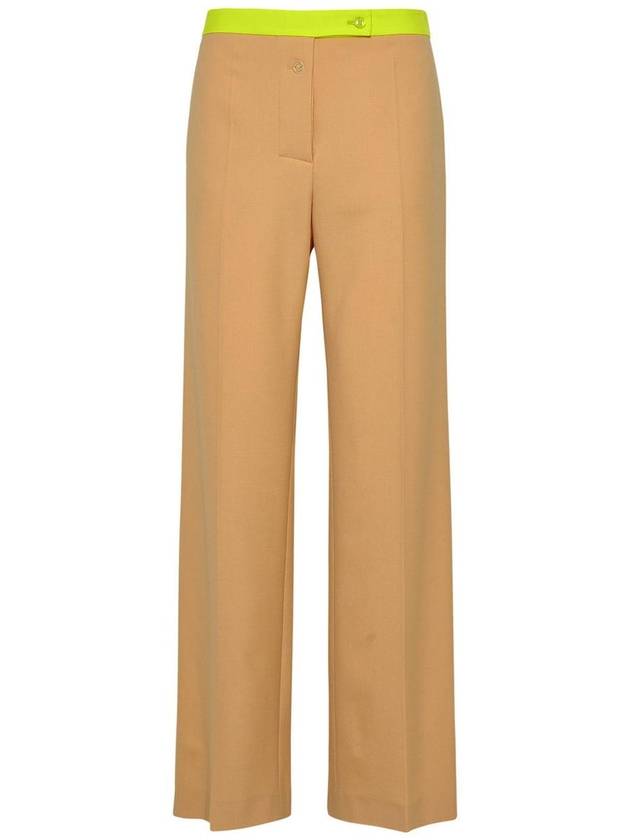 viscose wool straight pants camel - OFF WHITE - BALAAN 2