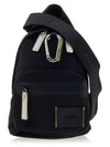 Logo Patch Mini Backpack Black - MSGM - BALAAN 2