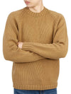 Men’s Merino Wool Knit Top Brown - TEN C - BALAAN 6