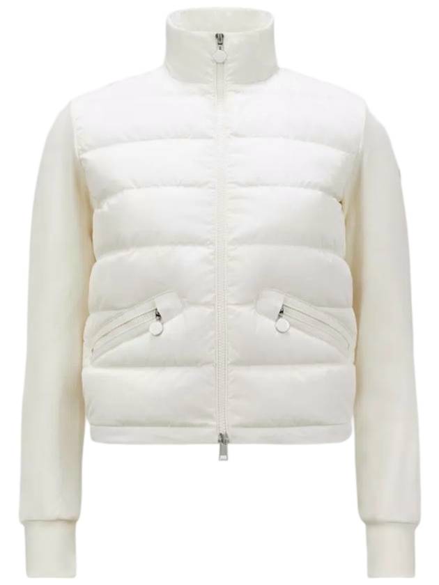 Women's Padding Zip-Up Sweatshirt White - MONCLER - BALAAN 1