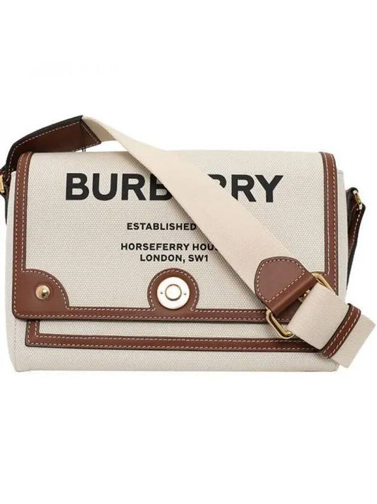 Horseferry Canvas Note Cross Bag Beige - BURBERRY - BALAAN 1