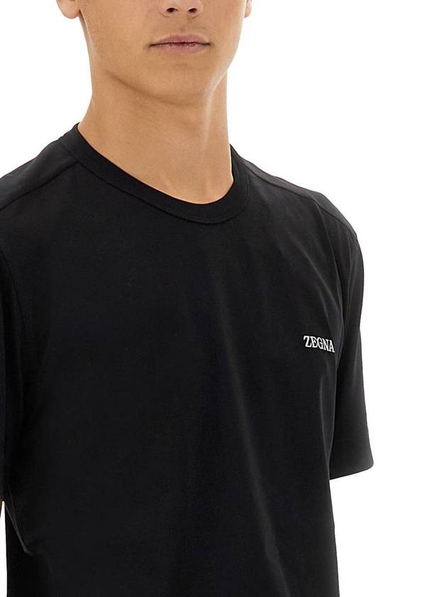 Zegna T-Shirt With Logo - ERMENEGILDO ZEGNA - BALAAN 4