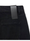 Destroyed Flare Denim Wide Pants Black - NOIRER FOR WOMEN - BALAAN 6