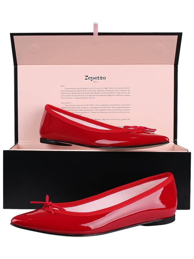 Women's Bridget Flat Shoes Flamy Red - REPETTO - BALAAN 9