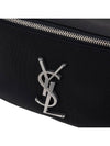 Cassandre Classic Canvas Leather Belt Bag Black - SAINT LAURENT - BALAAN 7