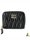 Matelasse Nappa Leather Coin Wallet Black - MIU MIU - BALAAN 2