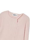 Women's Neck Modification Ribbed Knit Top Pink GB1 WSW 12 N_LPK - THE GREEN LAB - BALAAN 3