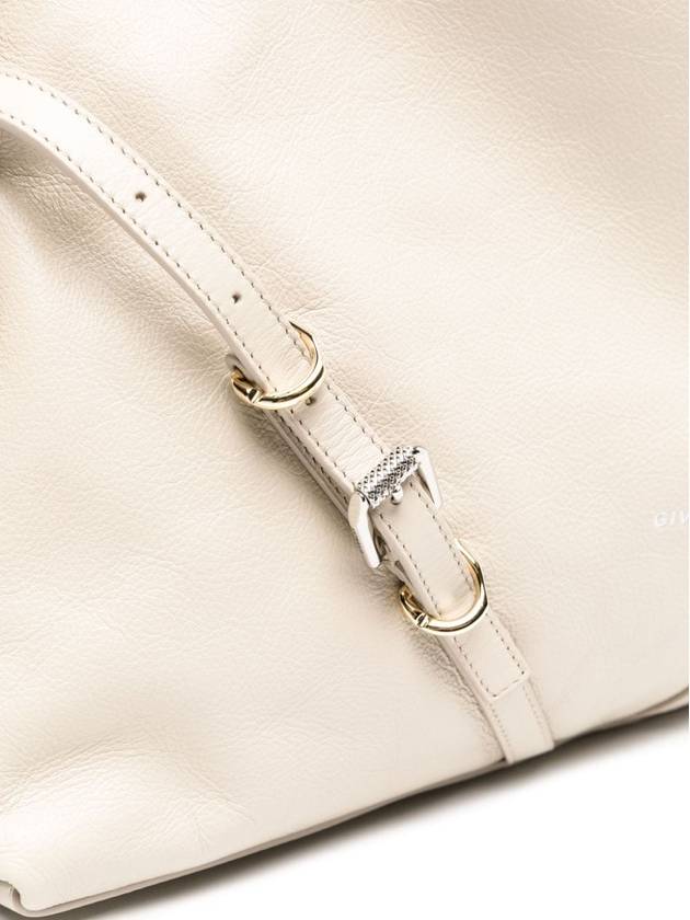 Voyou Medium Leather Shoulder Bag Beige - GIVENCHY - BALAAN 3