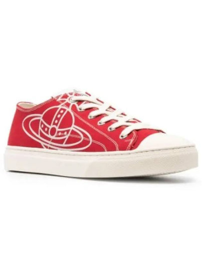 ORB Logo Low Top Sneakers Red - VIVIENNE WESTWOOD - BALAAN 2