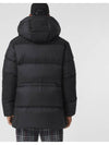 Logo Applique Nylon Puffer Coat Black - BURBERRY - BALAAN 3