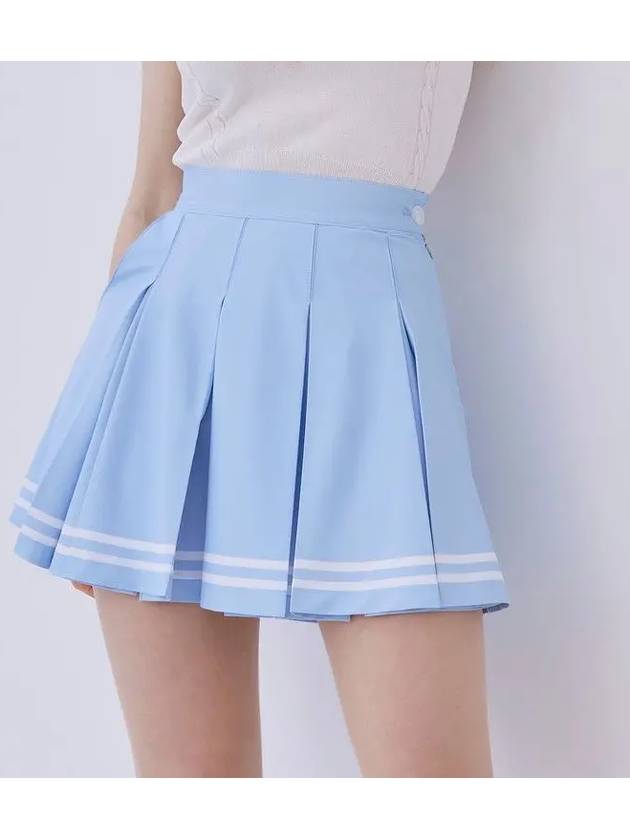 Golf Wear Tennis Line Color Skirt SkyBlue - J JANE - BALAAN 1