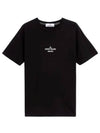 Archivio Cotton Short Sleeve T Shirt Black - STONE ISLAND - BALAAN 2